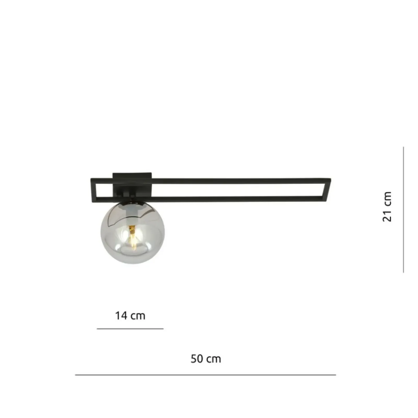 Sklep Kaja Punktowa lampa sufitowa z czarną ramką 1131/1C IMAGO | Kaja Online