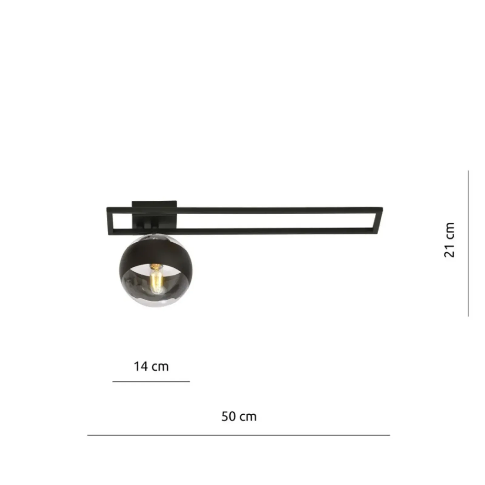 Sklep Kaja Punktowa lampa sufitowa z metalową ramką 1132/1C IMAGO | Kaja* Plafony Nowoczesne