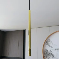 Sklep Kaja Punktowa lampa wisząca, złota rurka G9 1332/1 SELTER | Kaja Discount
