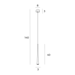 Sklep Kaja Punktowa, stożkowa lampa wisząca do kuchni MX P0484 COFFEE | Kaja Cheap