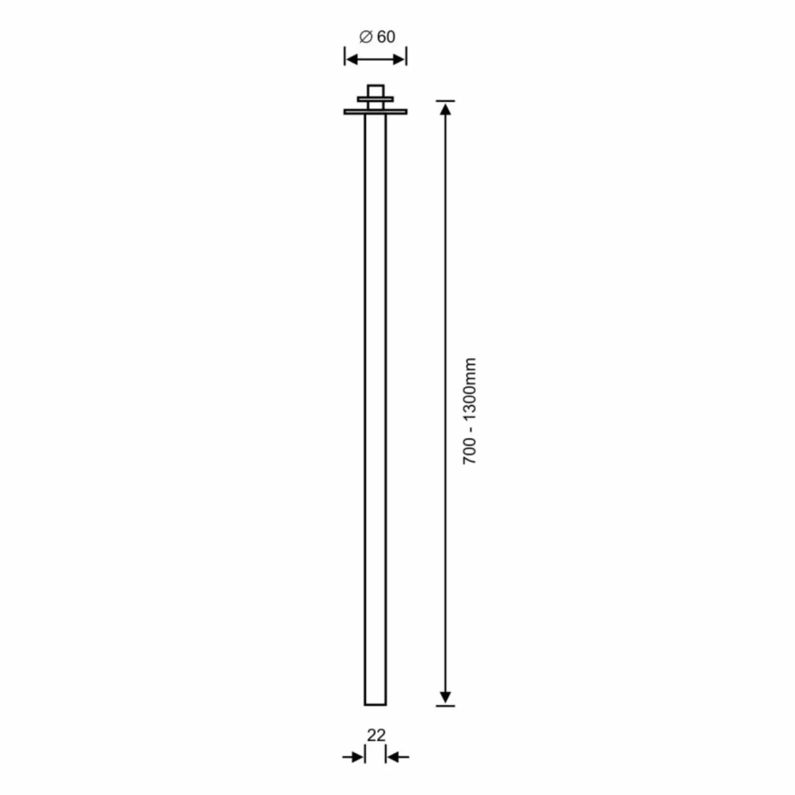 Sklep Kaja Punktowy spot podtynkowy - miedź mat 110cm ANT 9436 ALHA T | Kaja* Oprawy Podtynkowe