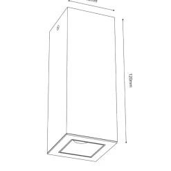 Sklep Kaja Punktowy słupek do salonu 12x4,5cm LED 3000K ANT 1031 z serii A-GLARE* Lampy Led