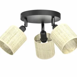 Sklep Kaja Rattanowa, rustykalna lampa sufitowa LX 5297 RATTAN SPOT | Kaja Shop