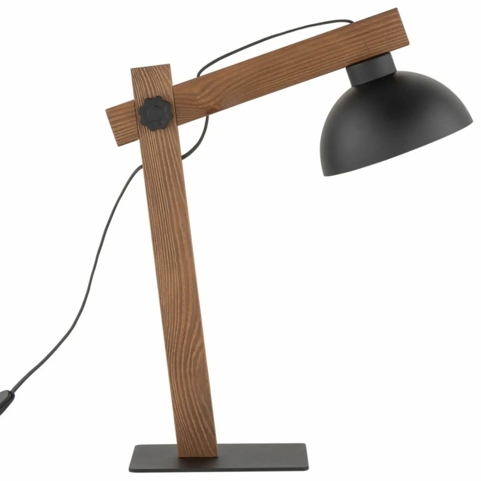 Sklep Kaja Regulowana, drewniana lampka biurkowa z kloszem TK 5345 z serii OSLO* Lampki Biurkowe