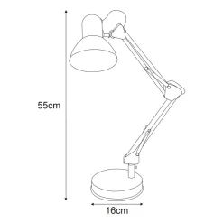 Sklep Kaja Regulowana lampa biurkowa w kolorze miętowym K-MT-COSMO MIĘTOWY*Dzieci Lampki Biurkowe|Lampki Dziecięce
