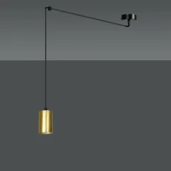 Sklep Kaja Regulowana lampa wisząca w kolorze złota 526/1 | Kaja Oświetlenie Fashion