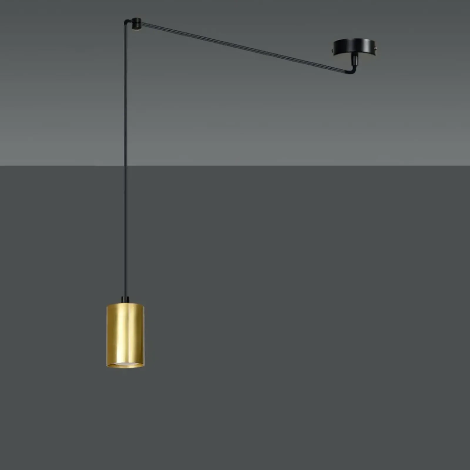 Sklep Kaja Regulowana lampa wisząca w kolorze złota 526/1 | Kaja Oświetlenie Fashion