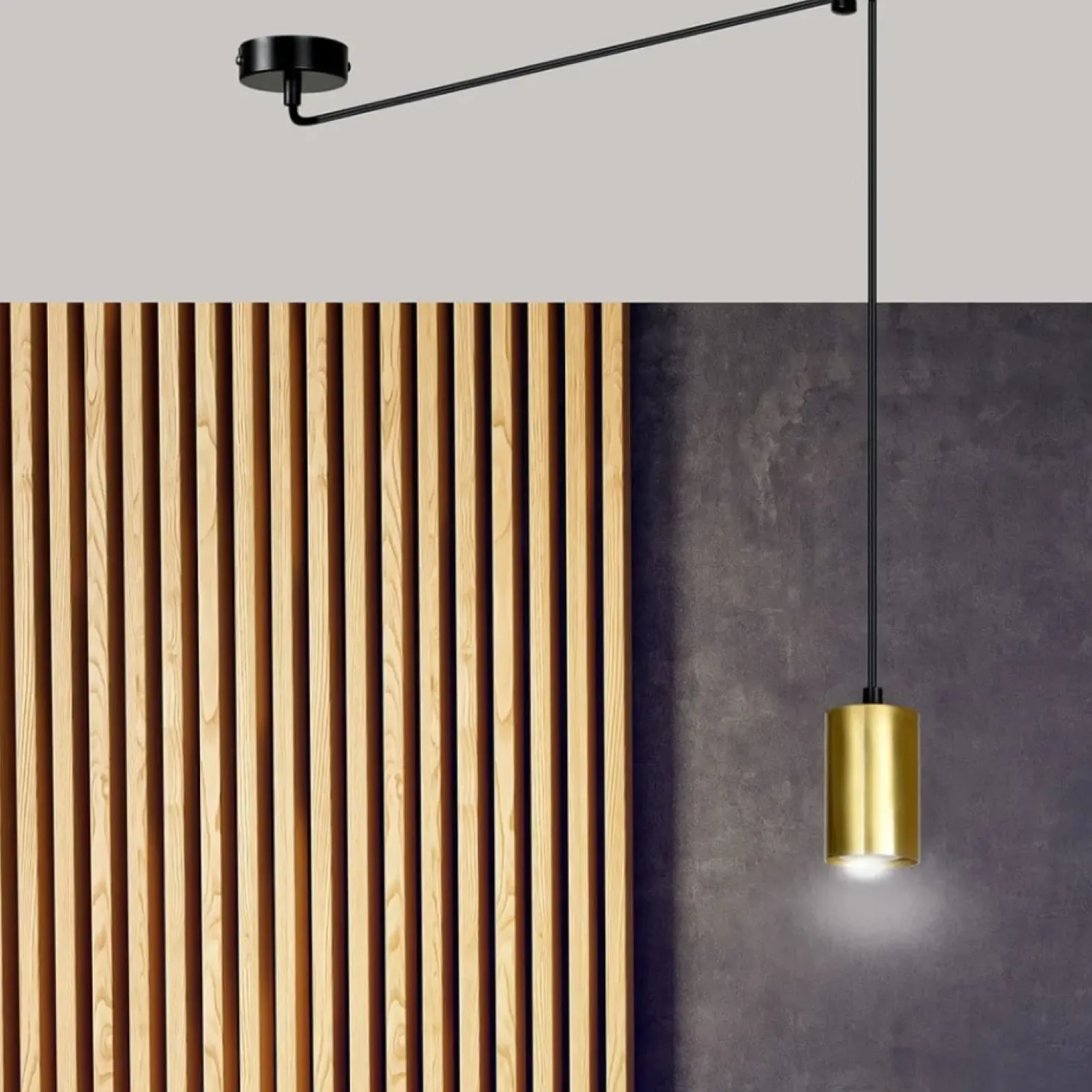 Sklep Kaja Regulowana lampa wisząca w kolorze złota 526/1 | Kaja Oświetlenie Fashion