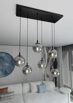 Sklep Kaja Regulowana lampa wisząca z kulistymi kloszami 712/6 | Kaja Oświetlenie Cheap