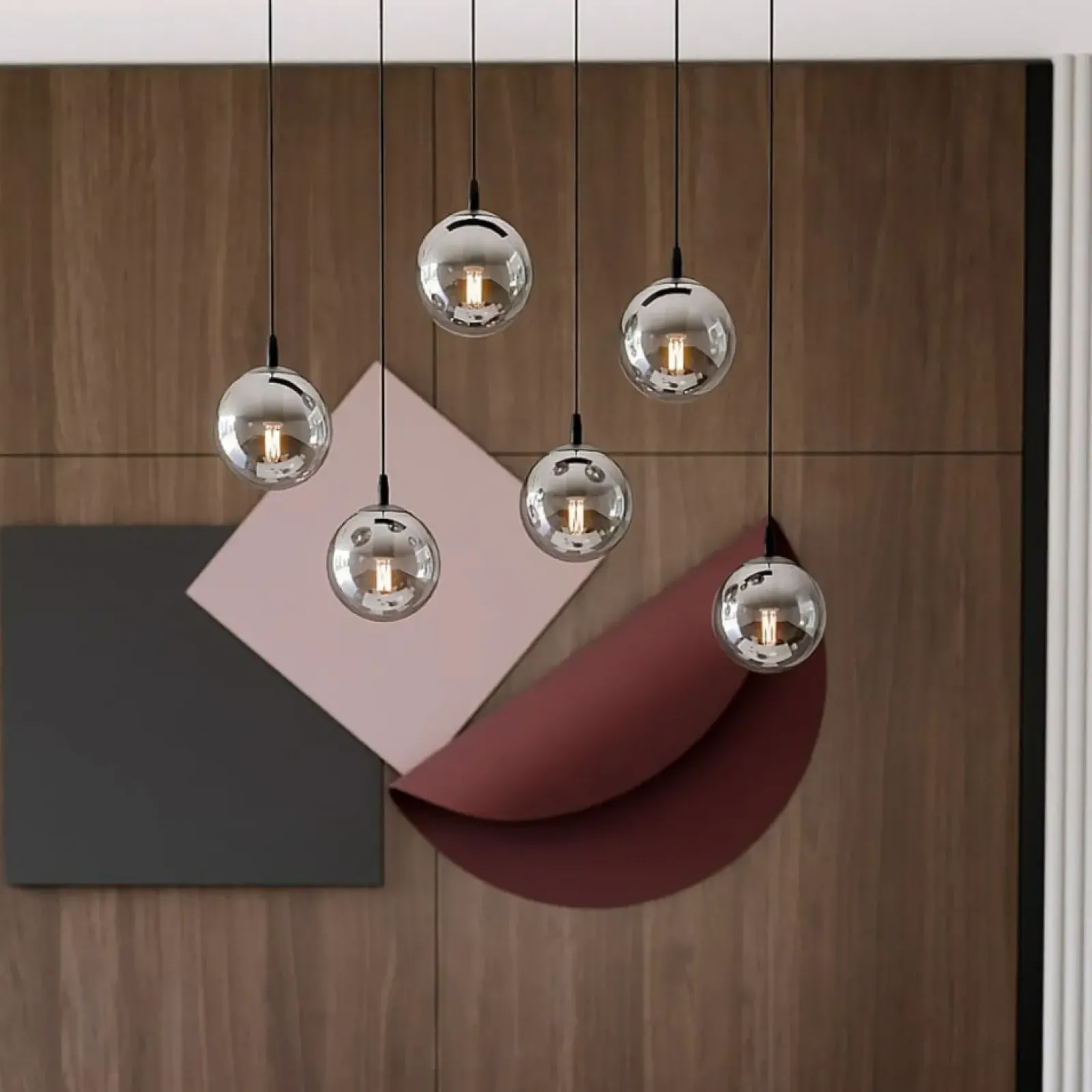 Sklep Kaja Regulowana lampa wisząca z kulistymi kloszami 712/6 | Kaja Oświetlenie Cheap