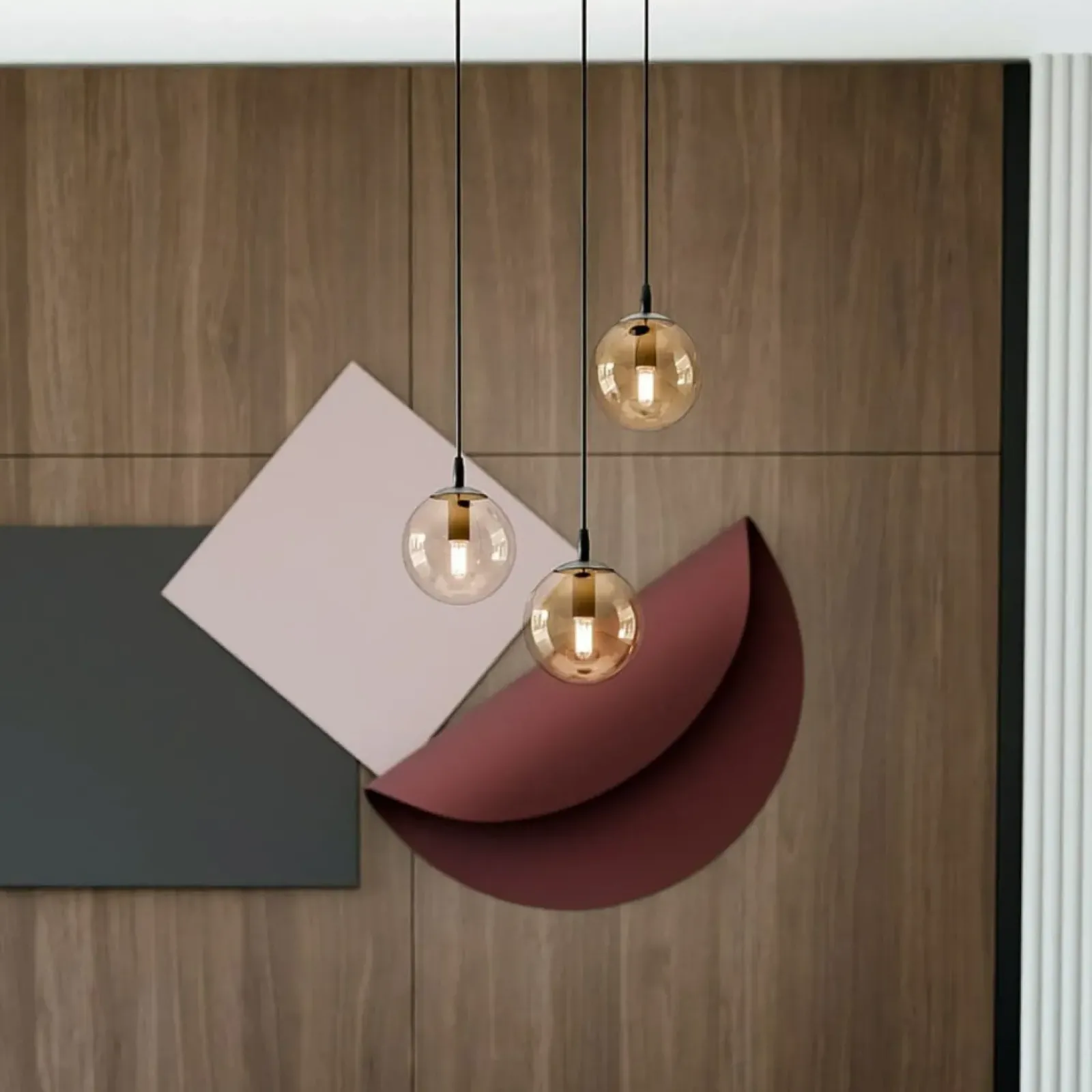Sklep Kaja Regulowana lampa wisząca z trzema kloszami 713/3PREM | Kaja Store