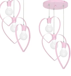 Sklep Kaja Różowa lampa wisząca do pokoju dziewczynki MLP9954 AMORE | Kaja Flash Sale