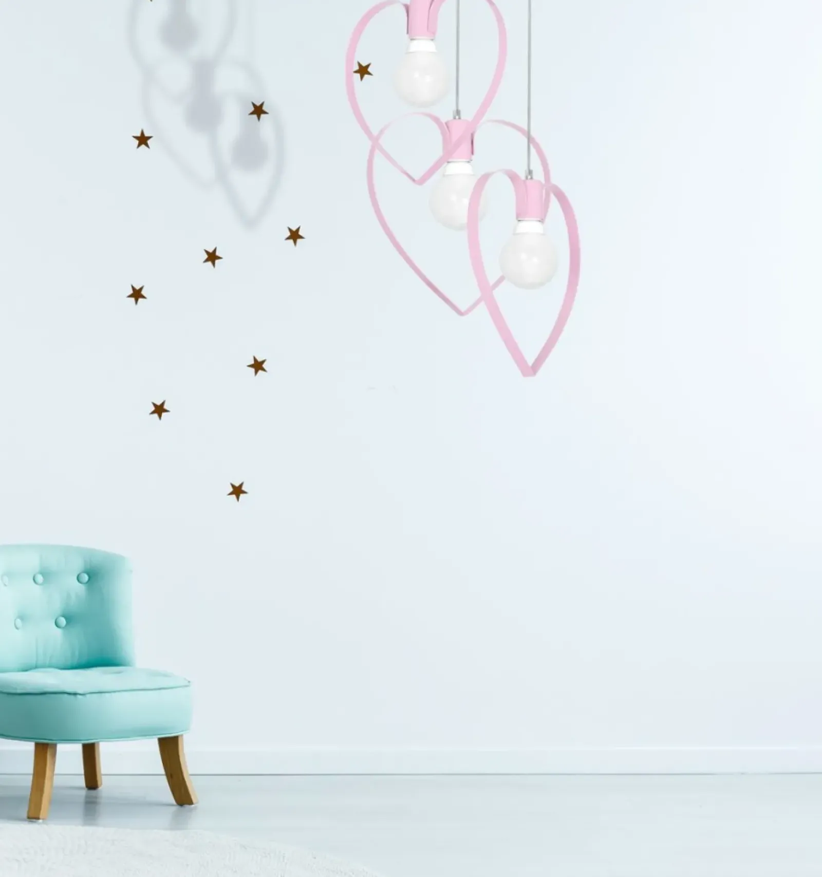 Sklep Kaja Różowa lampa wisząca do pokoju dziewczynki MLP9954 AMORE | Kaja Flash Sale