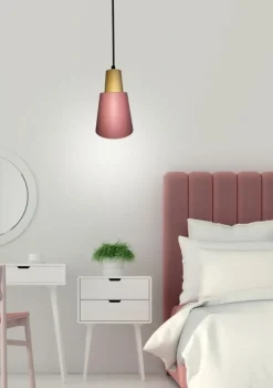 Sklep Kaja Różowa lampa wisząca dziewczęca LEDEA 50101259 FARO | Kaja Oświetlenie Outlet
