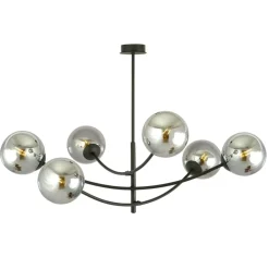 Sklep Kaja Rozłożysta, industrialna lampa wisząca do salonu 1100/6 HUNTER | Kaja Shop