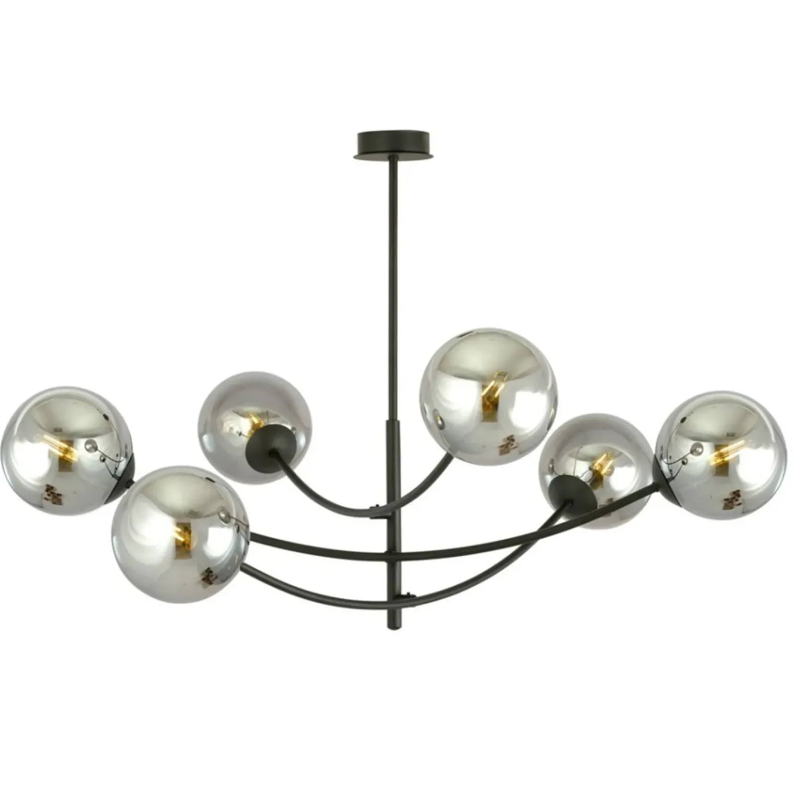 Sklep Kaja Rozłożysta, industrialna lampa wisząca do salonu 1100/6 HUNTER | Kaja Shop