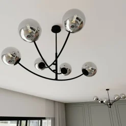 Sklep Kaja Rozłożysta, industrialna lampa wisząca do salonu 1100/6 HUNTER | Kaja Shop