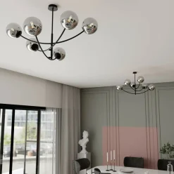 Sklep Kaja Rozłożysta, industrialna lampa wisząca do salonu 1100/6 HUNTER | Kaja Shop