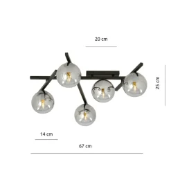 Sklep Kaja Rozłożysta lampa sufitowa do korytarza 1104/5 SMART | Kaja Oświetlenie Cheap