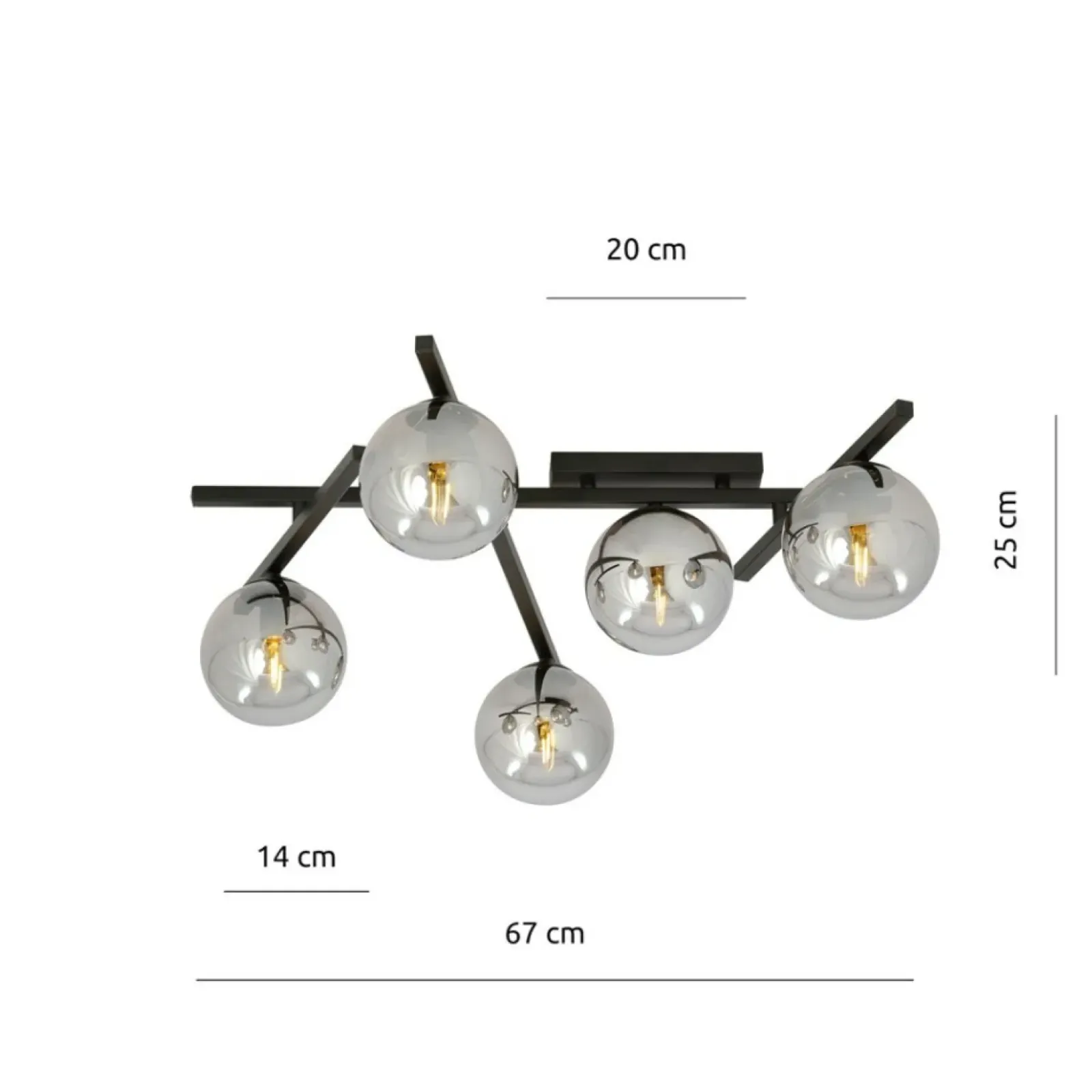 Sklep Kaja Rozłożysta lampa sufitowa do korytarza 1104/5 SMART | Kaja Oświetlenie Cheap