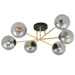 Sklep Kaja Rozłożysta lampa sufitowa do dużego salonu 1269/6 - MAGNUM | Kaja Clearance