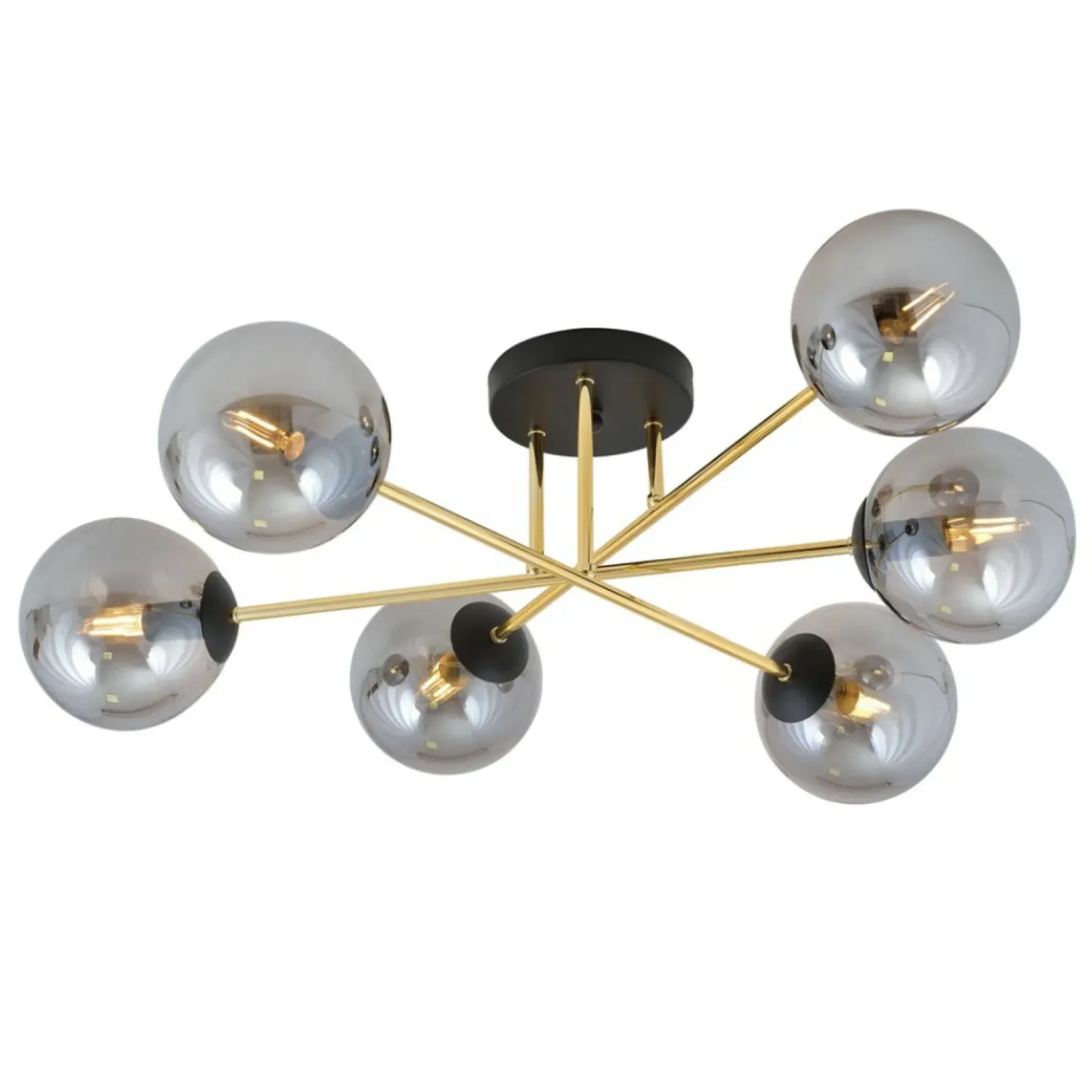 Sklep Kaja Rozłożysta lampa sufitowa do dużego salonu 1269/6 - MAGNUM | Kaja Clearance