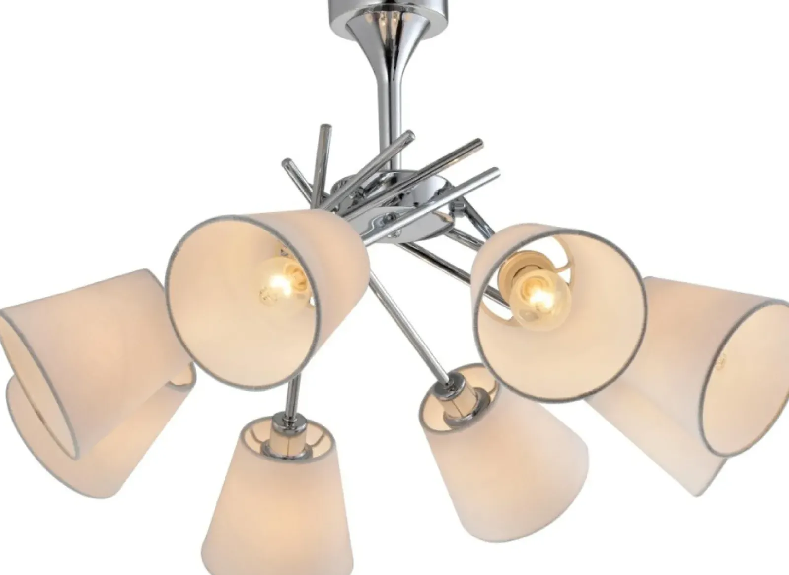 Sklep Kaja Rozłożysta lampa sufitowa do salonu 38-70647 VOX | Kaja Oświetlenie chrom Fashion