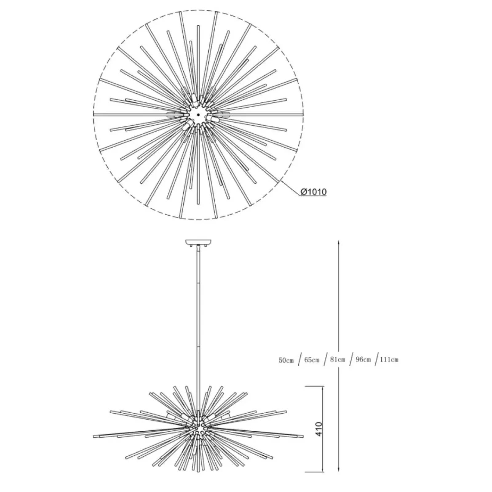 Sklep Kaja Rozłożysta lampa wisząca P0491-09E-F7DY URCHIN| Kaja Oświetlenie Store