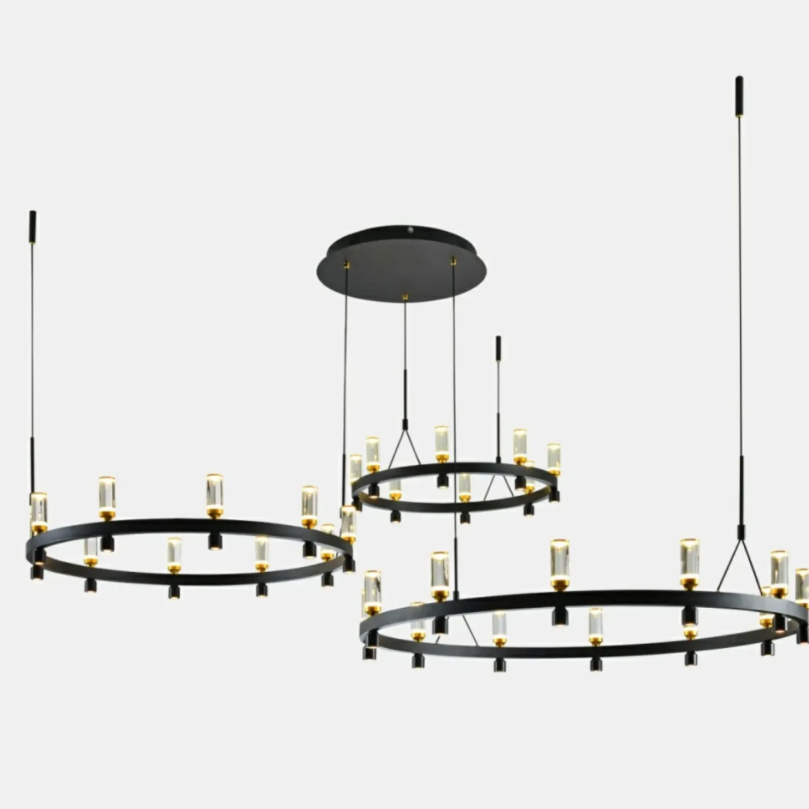 Sklep Kaja Rozłożysta lampa wisząca z okręgami PND-83812-60 ALMELO | Kaja Hot