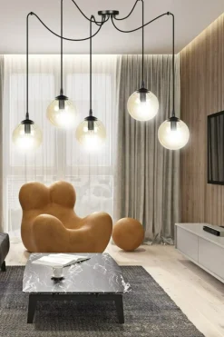 Sklep Kaja Rozłożysta lampa wisząca z regulacją wysokości 938/5 | Kaja Fashion