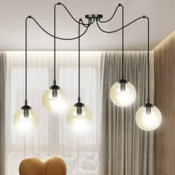 Sklep Kaja Rozłożysta lampa wisząca z regulacją wysokości 938/5 | Kaja Fashion