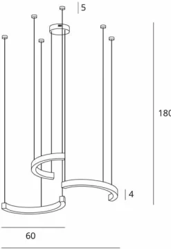 Sklep Kaja Rozłożysta, ledowa lampa wisząca do salonu MX P0571D LOTUS | Kaja Cheap