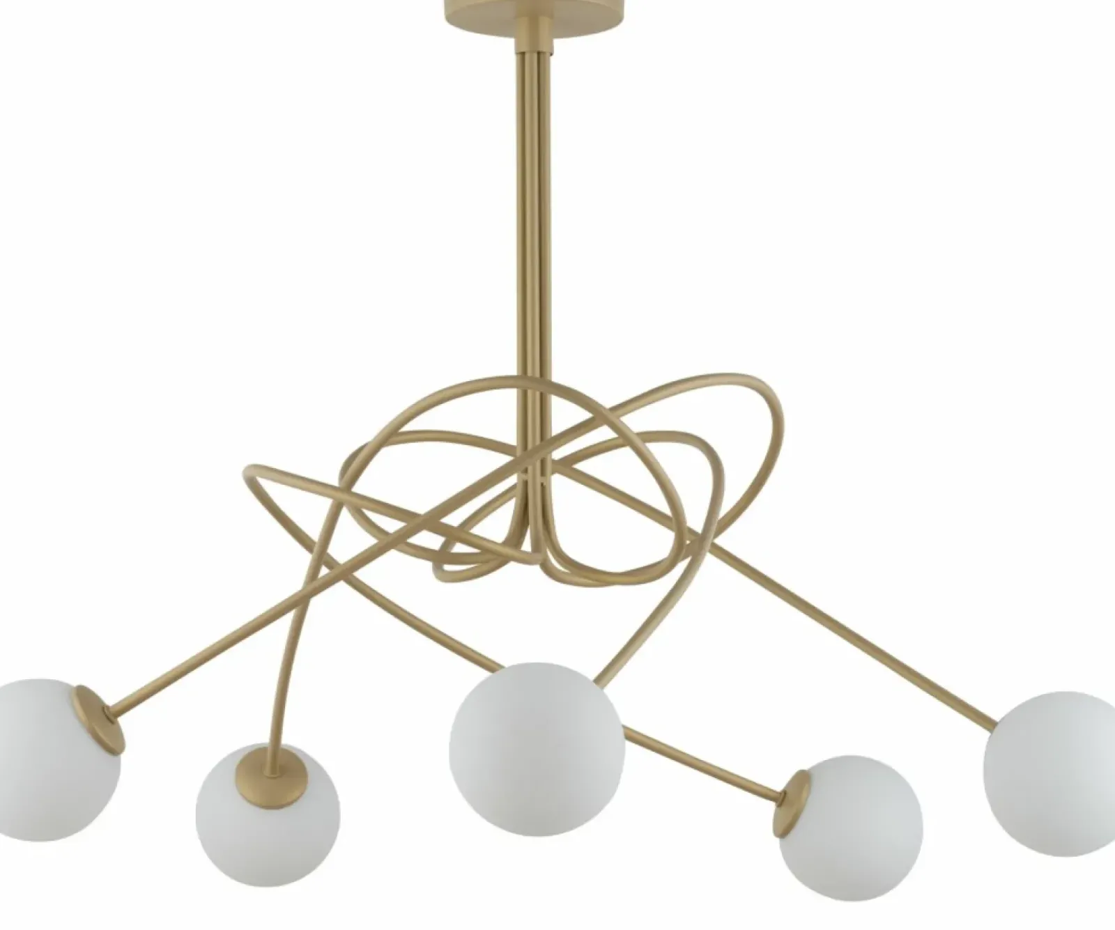 Sklep Kaja Rozłożysta, złota lampa sufitowa z kulami SIG 33357 z serii VELVET New