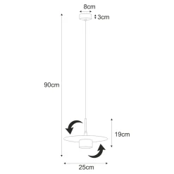 Sklep Kaja Ruchoma lampa wisząca na żarówkę GX53 K-5456 z serii BURGAS Cheap
