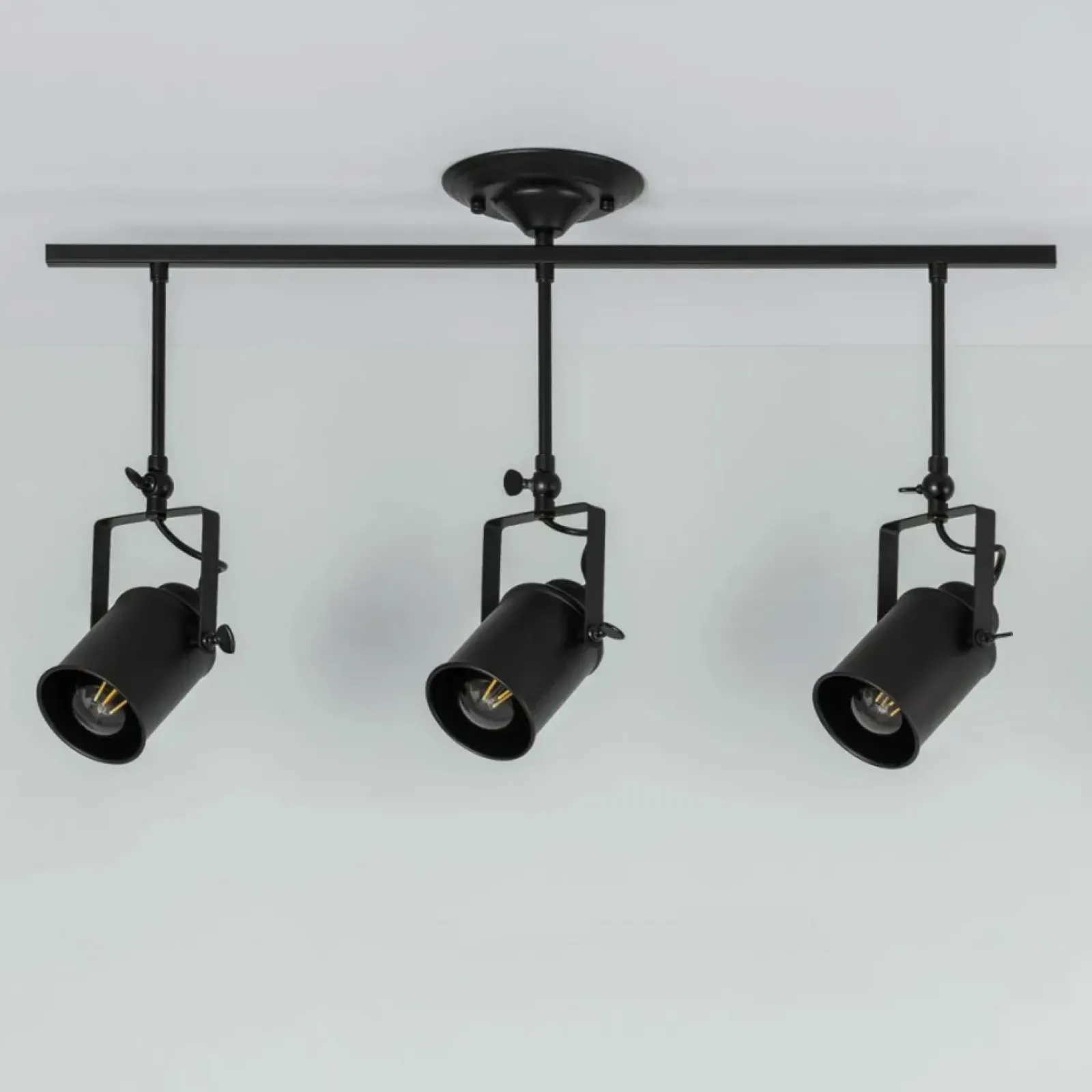 Sklep Kaja Ruchome reflektory na długich zwisach ABR-RRT-C-3XE27 RETRO | Kaja czarny Clearance