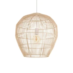 Sklep Kaja Rustykalna, beżowa lampa wisząca 11164 HAITI | Kaja Oświetlenie Hot