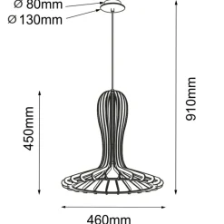 Sklep Kaja Rustykalna lampa wisząca, abażur kapelusz ANT 5018 RINA | Kaja New