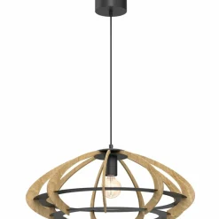 Sklep Kaja Rustykalna lampa wisząca, drewniany abażur LX 9993 OREBO | Kaja Outlet