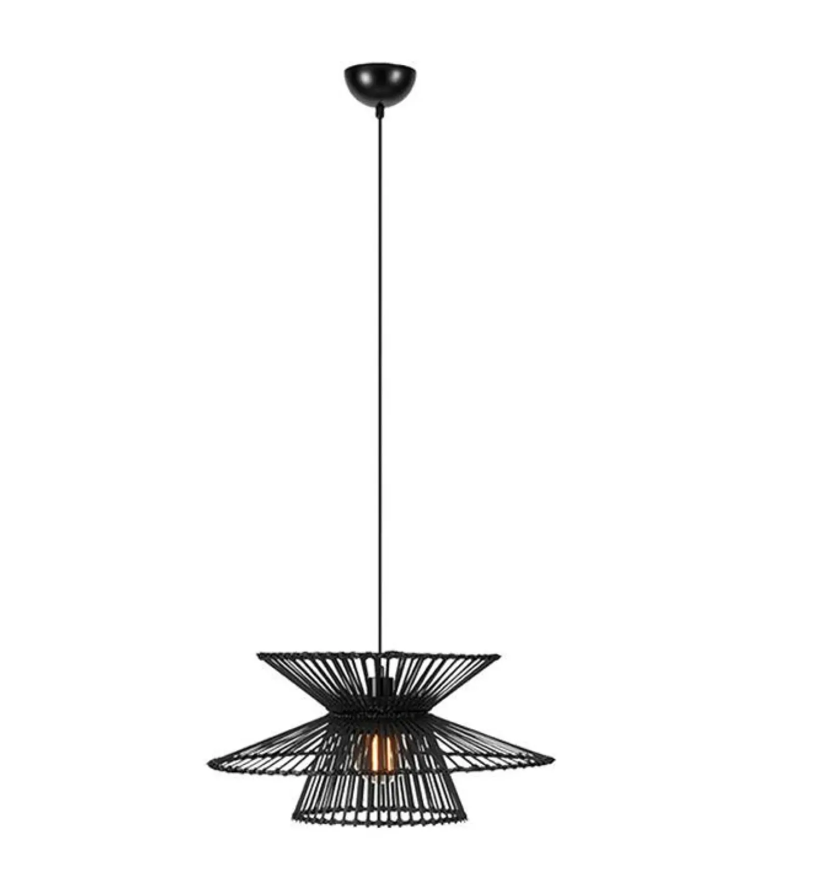 Sklep Kaja Rustykalna lampa wisząca z bambusa 108784 DUPLICI | Kaja Oświetlenie Flash Sale