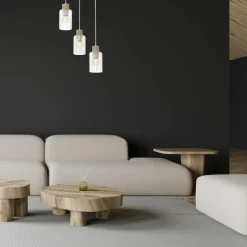 Sklep Kaja Rustykalna lampa z drewnianymi oprawkami MLP8556 MADERA | Kaja Sale