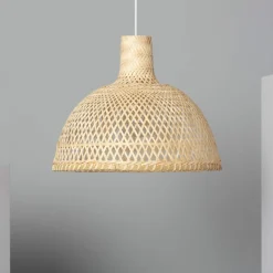 Sklep Kaja Rustykalna lampa z plecionym abażurem ABR-NLW29-BH-E27 BOHO | Kaja brązowy Best Sale