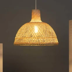 Sklep Kaja Rustykalna lampa z plecionym abażurem ABR-NLW29-BH-E27 BOHO | Kaja brązowy Best Sale