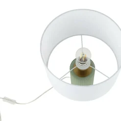 Sklep Kaja Rustykalna lampka nocna do sypialni LP-787/1T MIĘTOWA TOKIO | Kaja* Lampki Stołowe Z Abażurem|Nowoczesne Lampki Stołowe