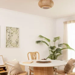 Sklep Kaja Rustykalny plafon z plecionym abażurem ABR-NPL4-BH-E27 BOHO | Kaja brązowy Best Sale