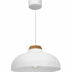 Sklep Kaja Skandynawska lampa wisząca, szeroki klosz LX 1990 z serii BURGOS biały Online