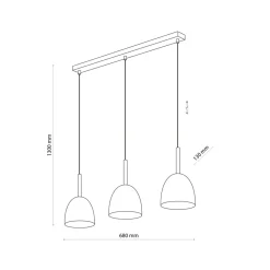 Sklep Kaja Skandynawska lampa wisząca do kuchni TK 4869 z serii NORD | Kaja Best Sale