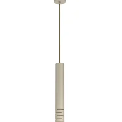 Sklep Kaja Smukła, beżowa lampa wisząca tuba LX 5761 TIBIA STRIPE | Kaja Best