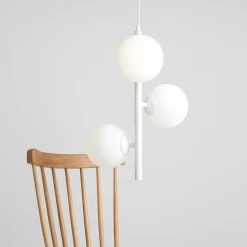 Sklep Kaja Smukła, biała lampa wisząca z regulowanym zwisem 1120E_S z serii FIN Zadzwońporabattel.783200183(8-16)/mailsklep@kaja.com.pl New