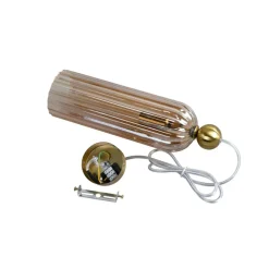 Sklep Kaja Smukła, bursztynowa lampa wisząca LP-939/1P AMBER z serii PIEGA | Kaja Cheap