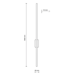 Sklep Kaja Smukła, czarna lampa ścienna LED TK 18074 FLASH BLACK | Kaja* Lampy Led